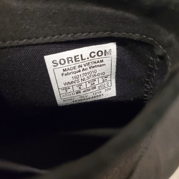 Sorel Harlow Black Leather Waterproof Boot - Picture 5 of 6